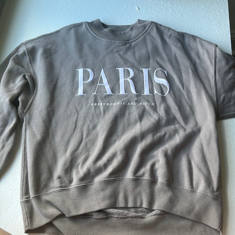 Muted grey brown sweater Abercrombie, and Fitch size small